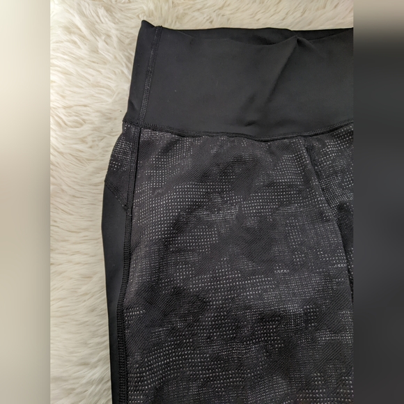 LNC Adidas woven sweat-wicking high waist leggings, breathable, grey & black, xs - Picture 2 of 8